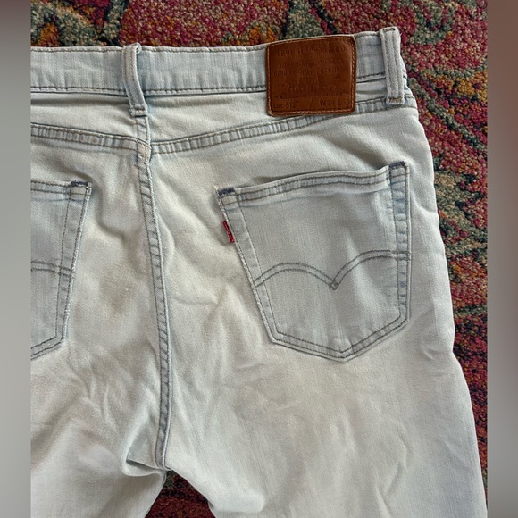 Levi's | Men’s Light Blue Cutoff Denim 512 Premium Jean Shorts Zipper Fly Sz 34 - Picture 9 of 16